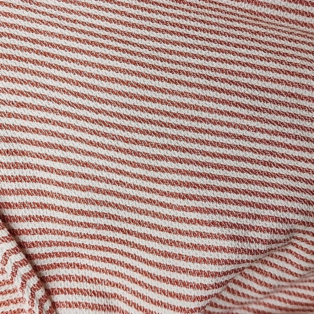Zara Womens White Tank Top Wrap Dress Tericotta Orange Strip Sleeveless Dress - Picture 3 of 10